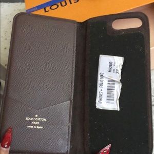 Authentic iPhone 7+ Louis Vuitton phone folio